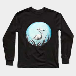 Snowy Egret Long Sleeve T-Shirt